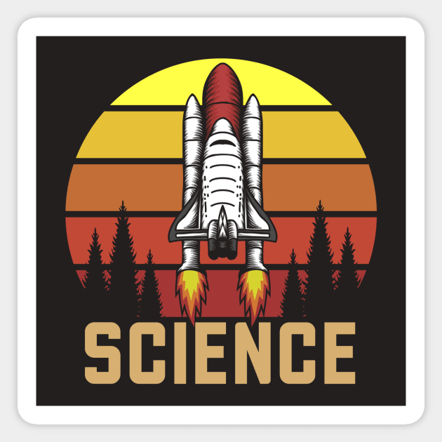 SCIENCE: Space Shuttle Launch Sticker by SLAG_Creative